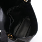 Celine Shoulder Bag Macadam Black Brown Canvas Leather — view 3