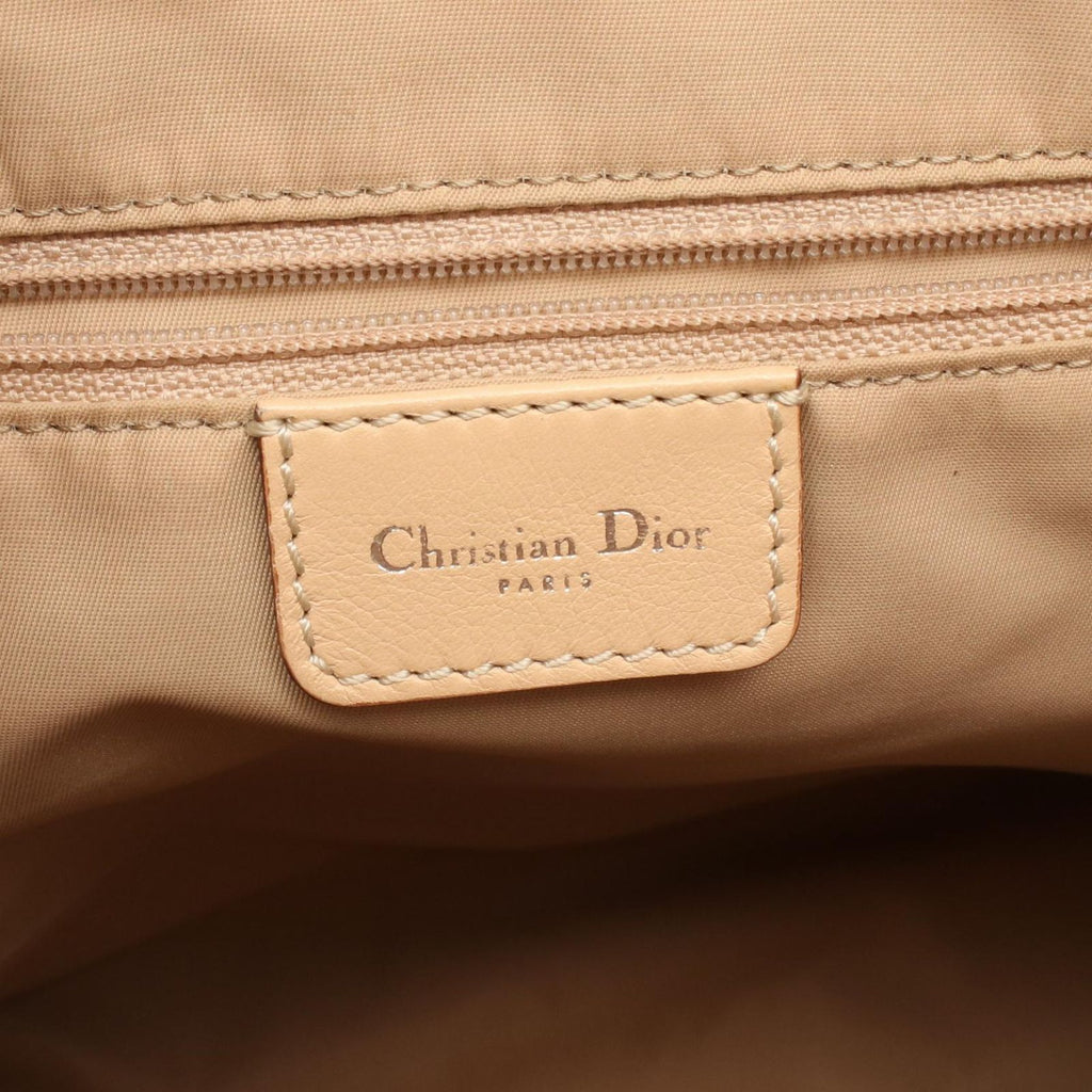 Dior Shoulder Bag Trotter Beige Brown Canvas Leather — view 4