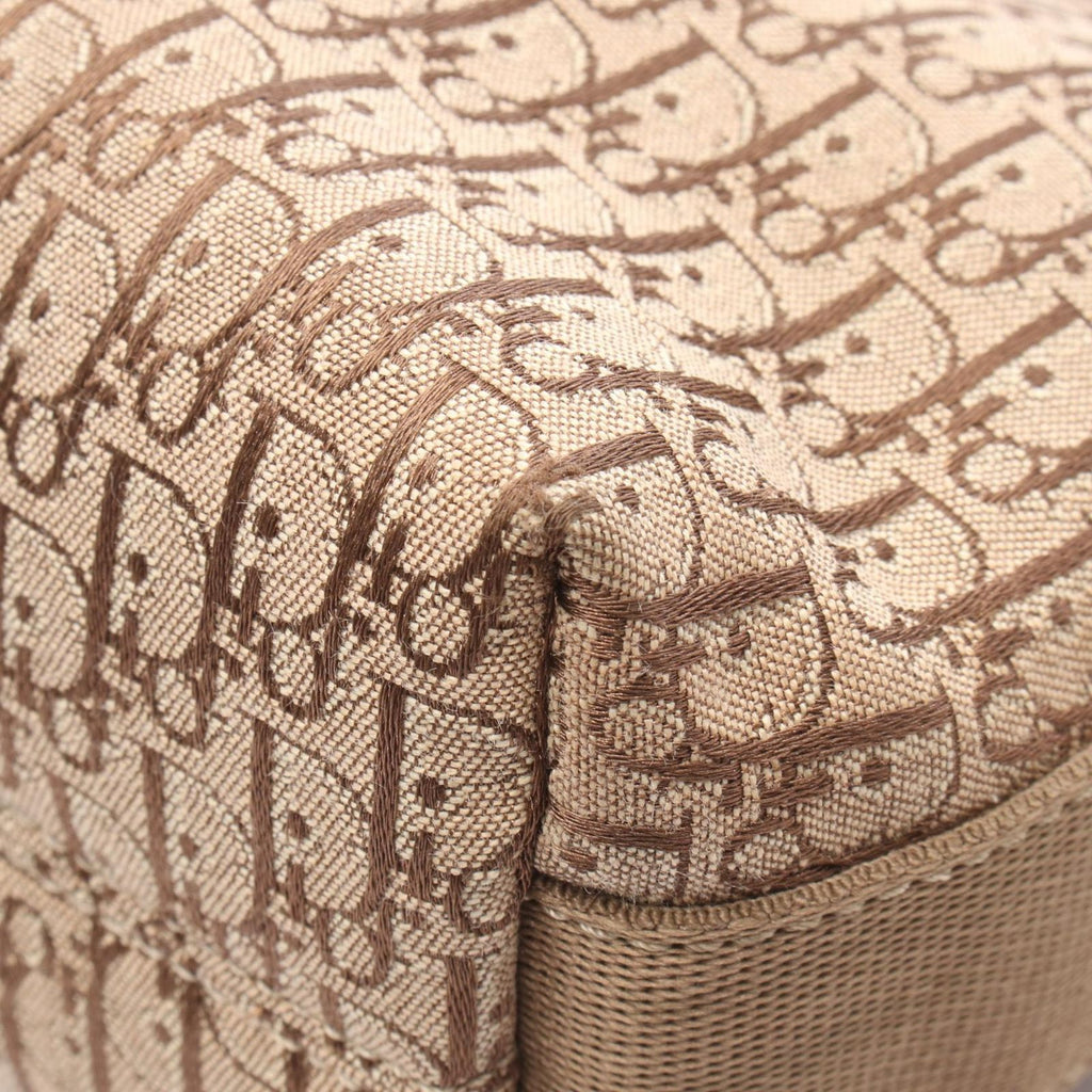 Dior Shoulder Bag Trotter Beige Brown Canvas Leather — view 5