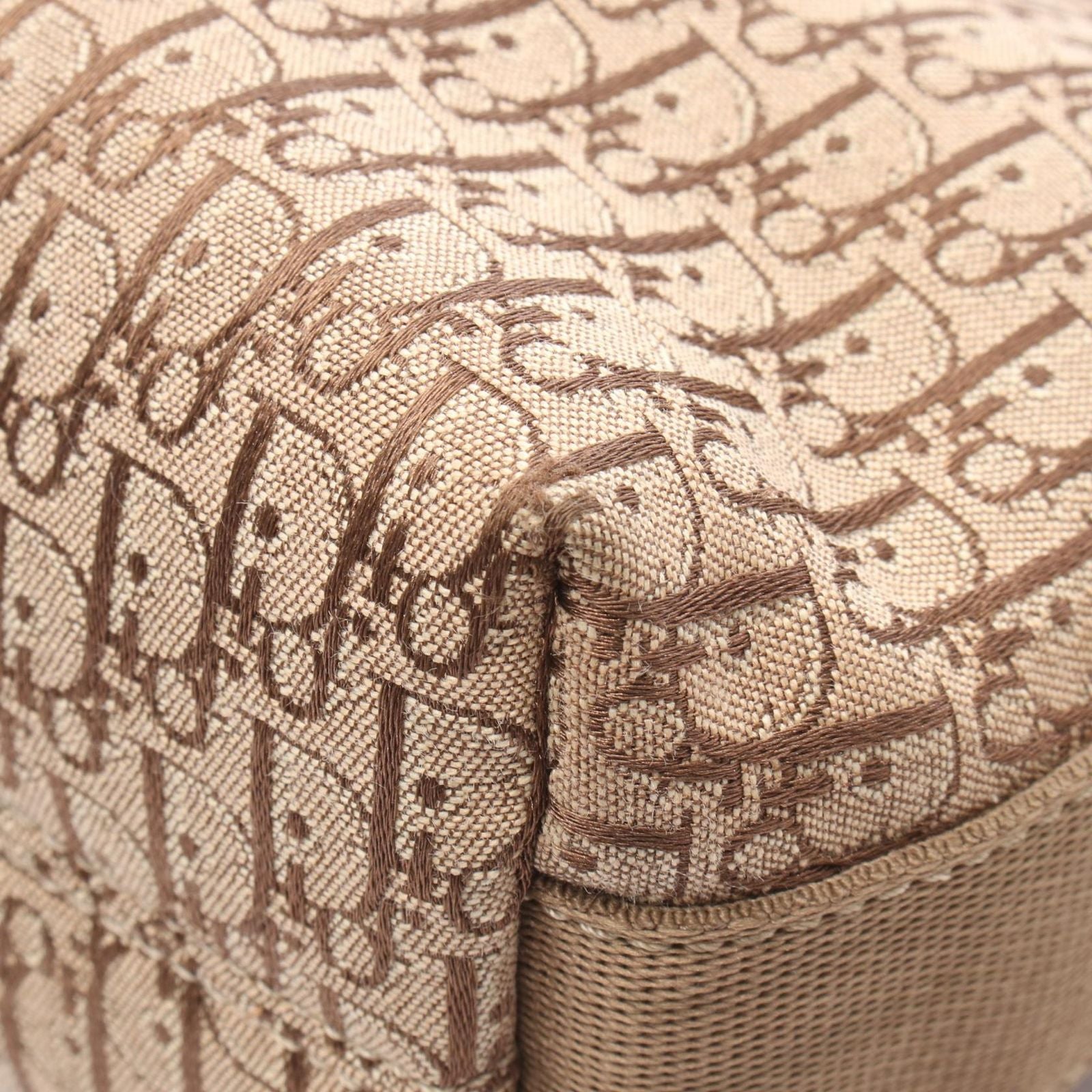 Dior Shoulder Bag Trotter Beige Brown Canvas Leather — view 5