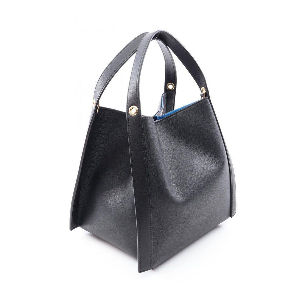 Celine Handbag Small Cubo 2-Way Leather Tote New — view 2