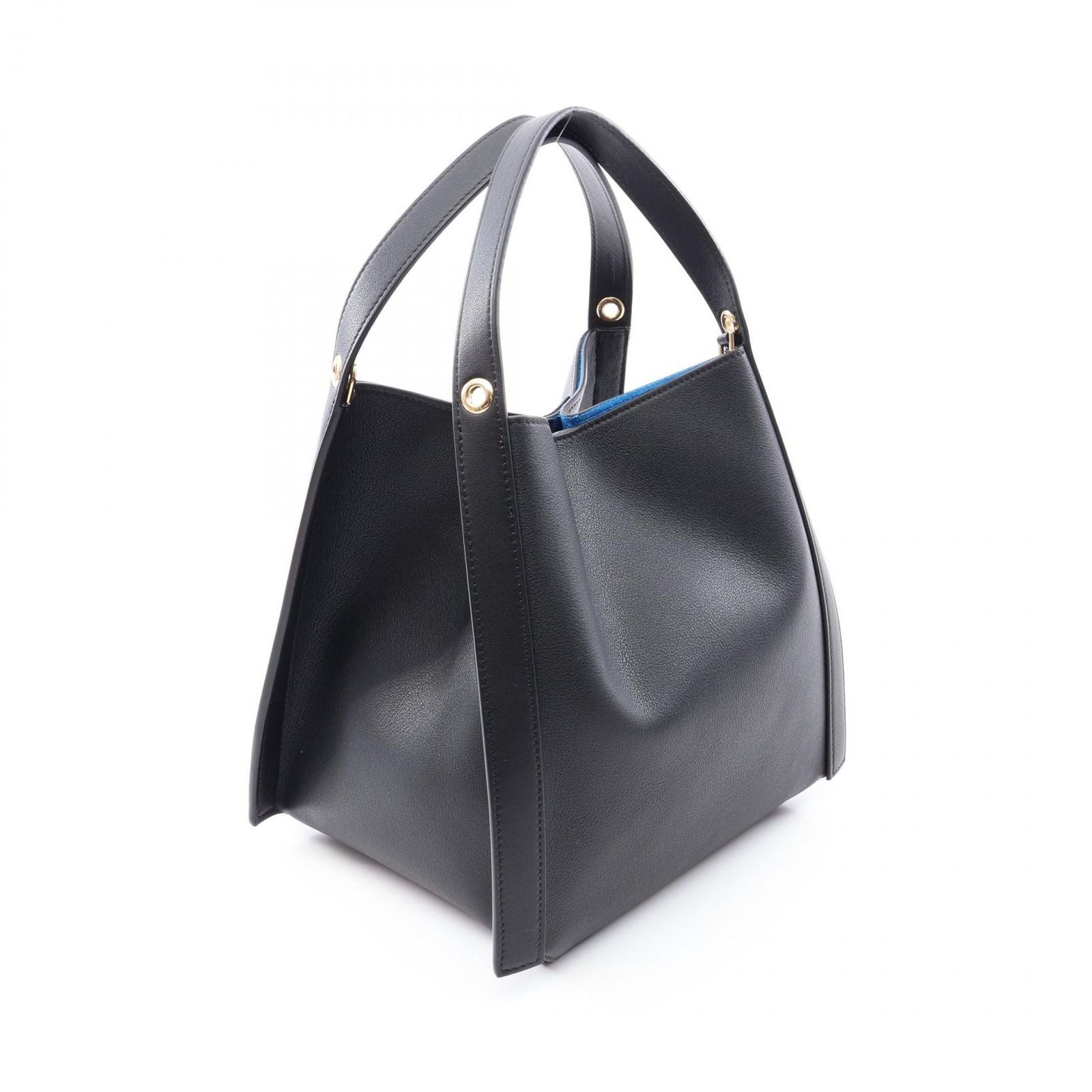 Celine Handbag Small Cubo 2-Way Leather Tote New — view 2