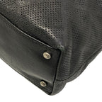 Chanel Tote Bag Black Perforated Leather — view 6