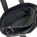 Chanel Tote Bag Black Perforated Leather — view 7