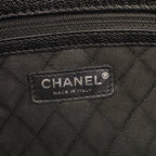 Chanel Tote Bag Black Perforated Leather — view 8