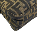 Fendi Shoulder Bag Zucchini Dark Brown Leather — view 6