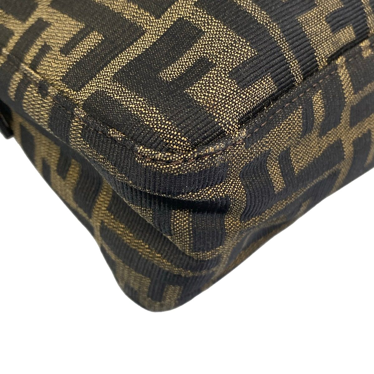 Fendi Shoulder Bag Zucchini Dark Brown Leather — view 6