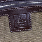 Fendi Shoulder Bag Zucchini Dark Brown Leather — view 8