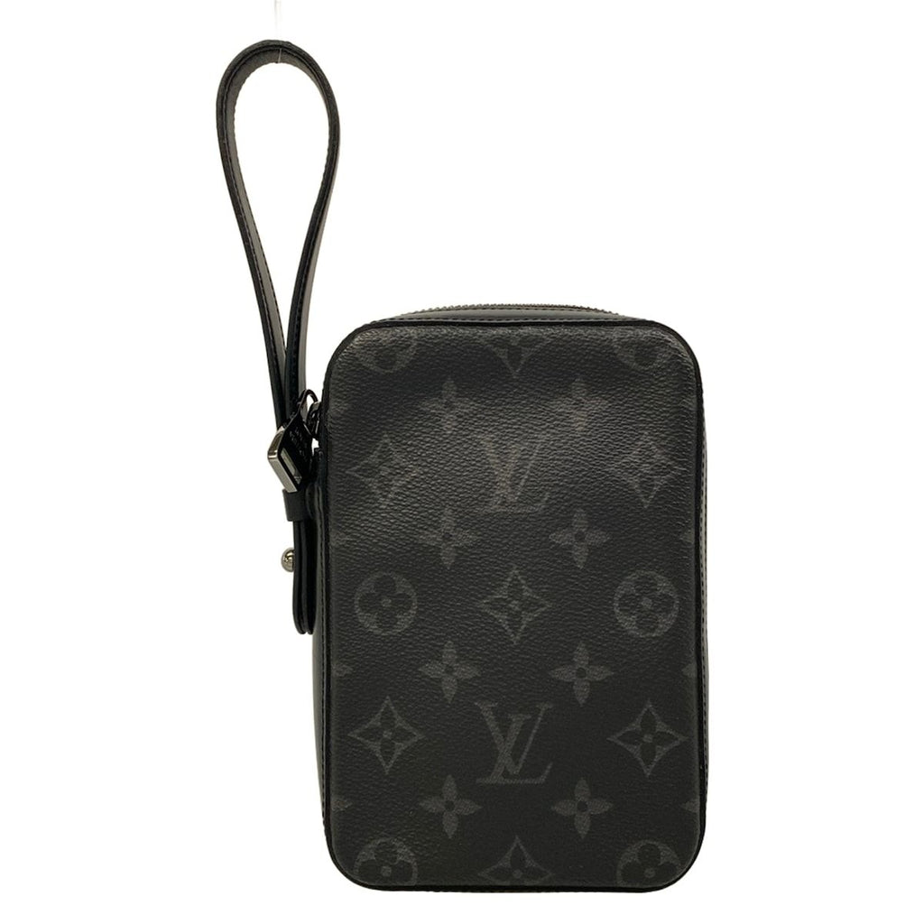 Louis Vuitton Monogram Canvas Box Clutch Eclipse