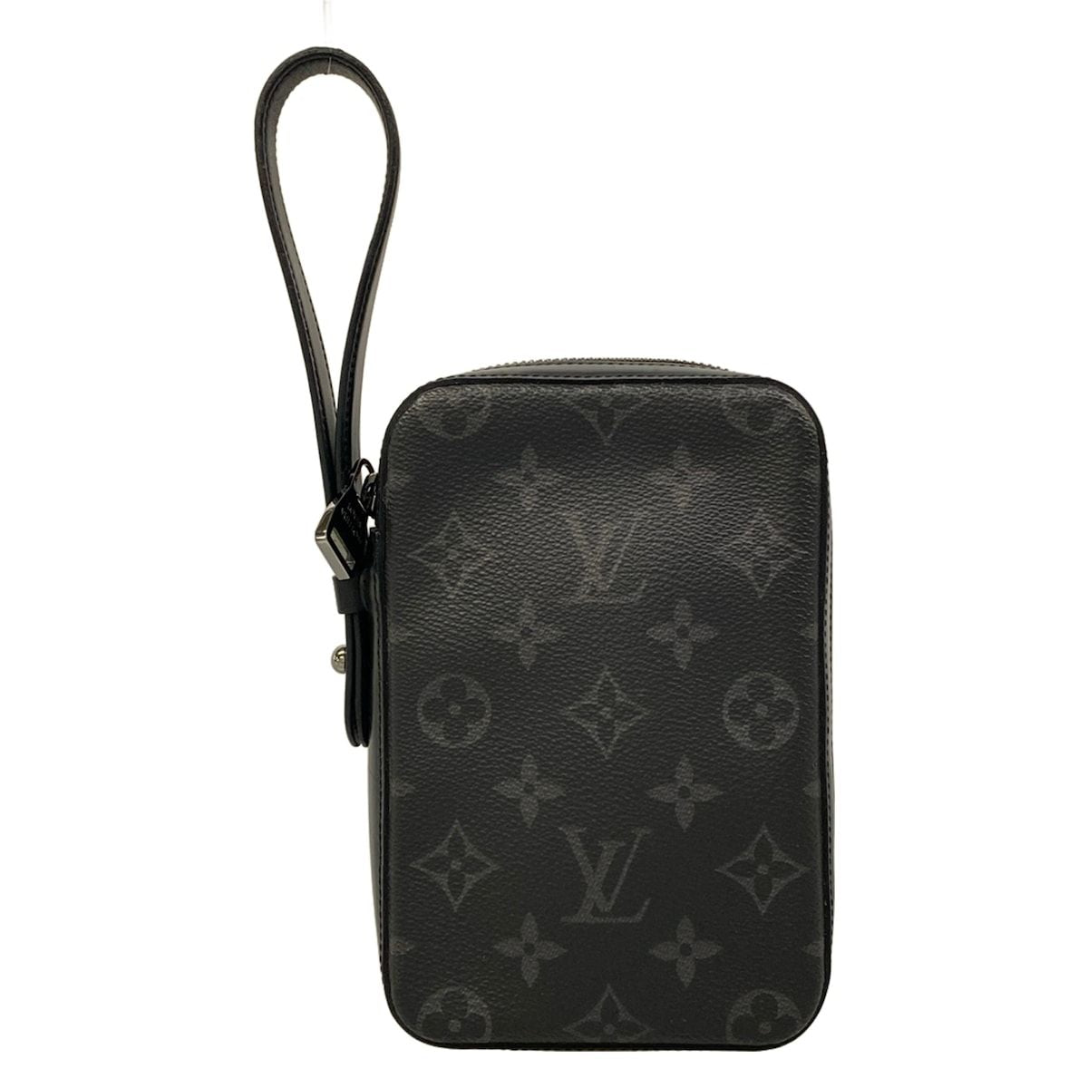 Louis Vuitton Monogram Canvas Box Clutch Eclipse