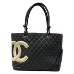 Chanel Tote Bag Cambon Line Large Black Lambskin