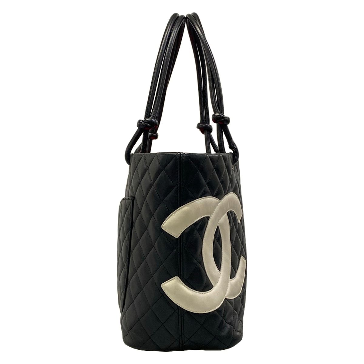 Chanel Tote Bag Cambon Line Large Black Lambskin — view 2