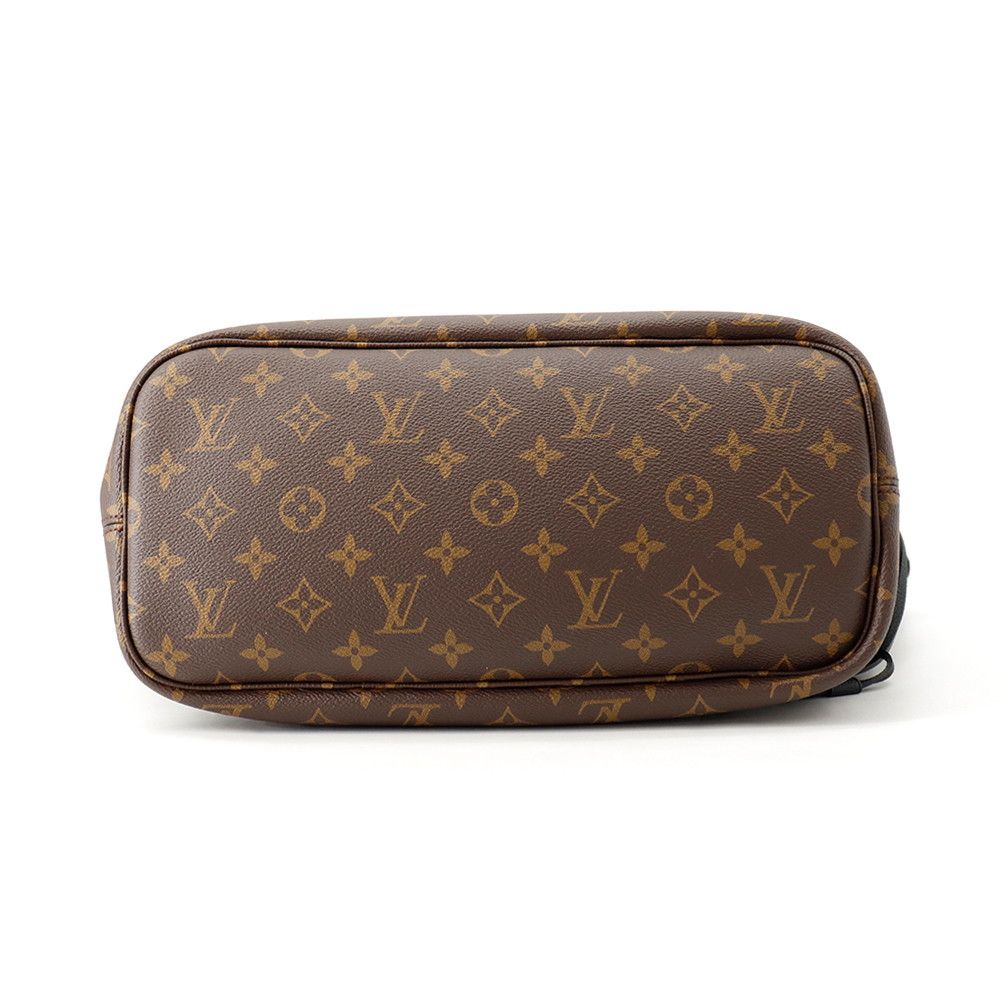 Louis Vuitton Tote Bag Monogram Gray Leather Neverfull Inside Out MM Reversible — view 3