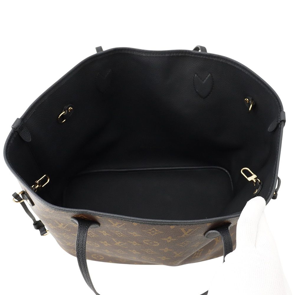 Louis Vuitton Tote Bag Monogram Gray Leather Neverfull Inside Out MM Reversible — view 7