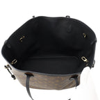 Louis Vuitton Tote Bag Monogram Gray Leather Neverfull Inside Out MM Reversible — view 7