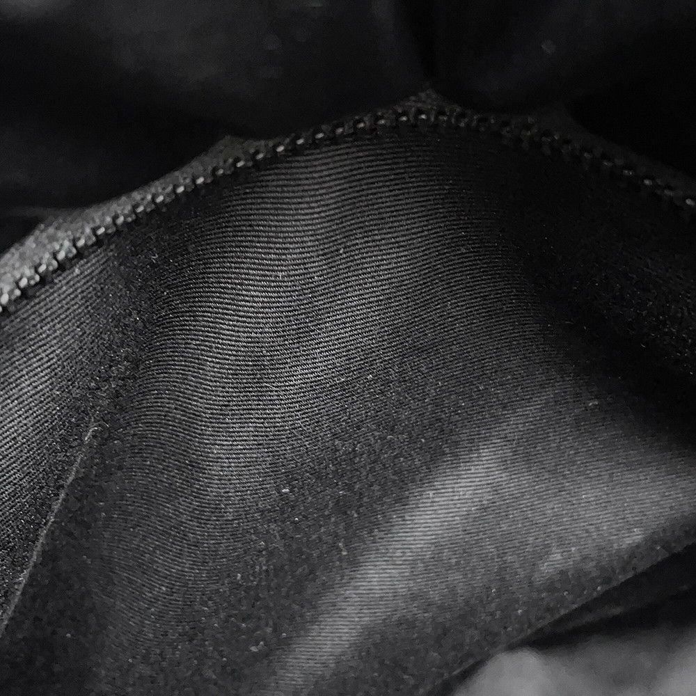 Saint Laurent Paris Tote Bag Wide Puffer Logo Nylon Black — view 8