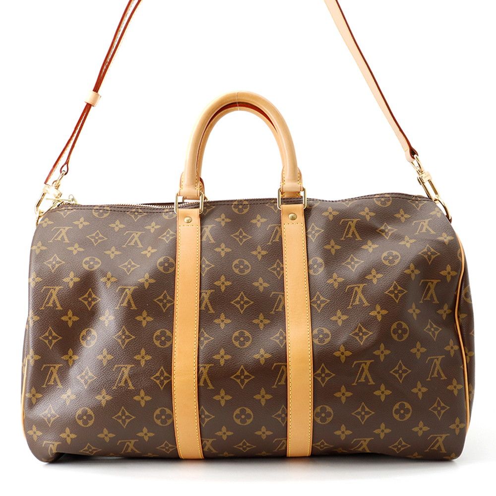 Louis Vuitton Boston Bag Monogram Keepall Bandouliere 45 2-Way Travel