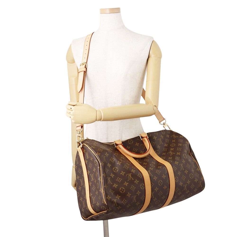 Louis Vuitton Boston Bag Monogram Keepall Bandouliere 45 2-Way Travel — view 5