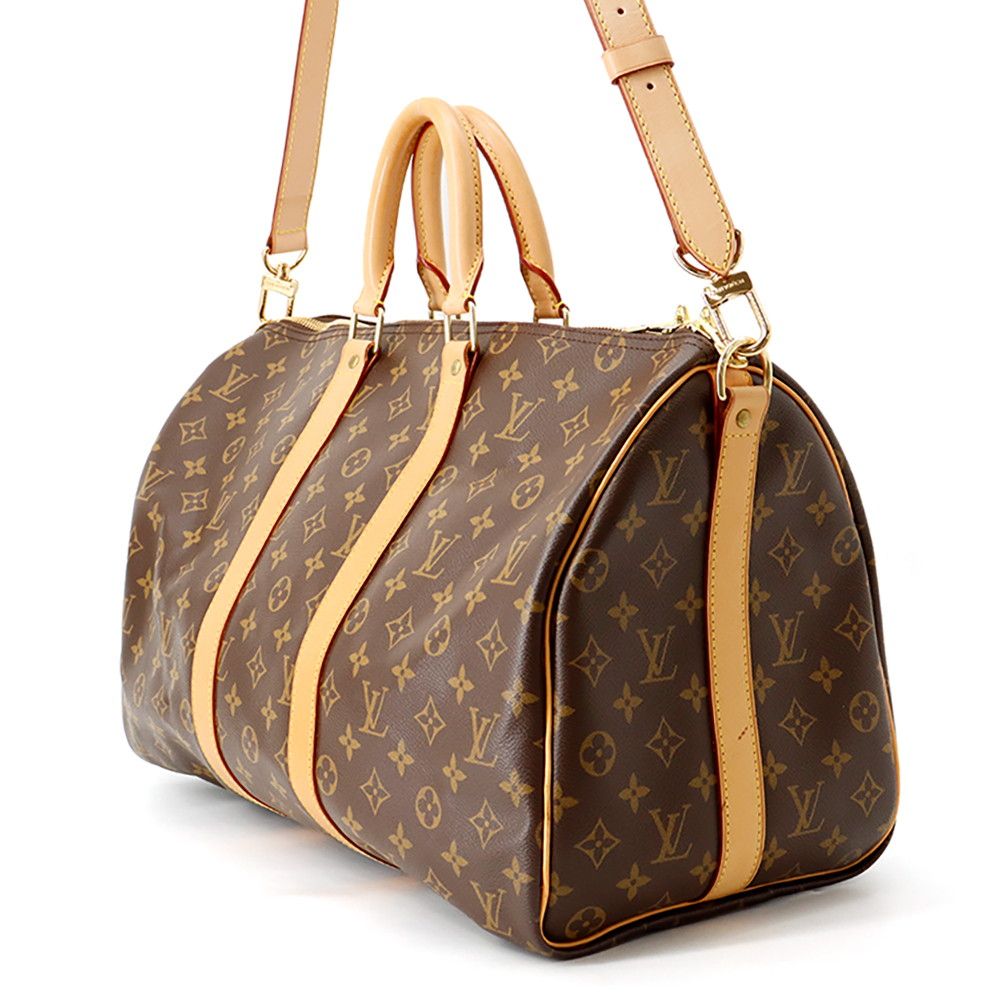 Louis Vuitton Boston Bag Monogram Keepall Bandouliere 45 2-Way Travel — view 2
