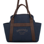 Hermes Sac de Pansage Groom Navy 2-Way Tote Bag