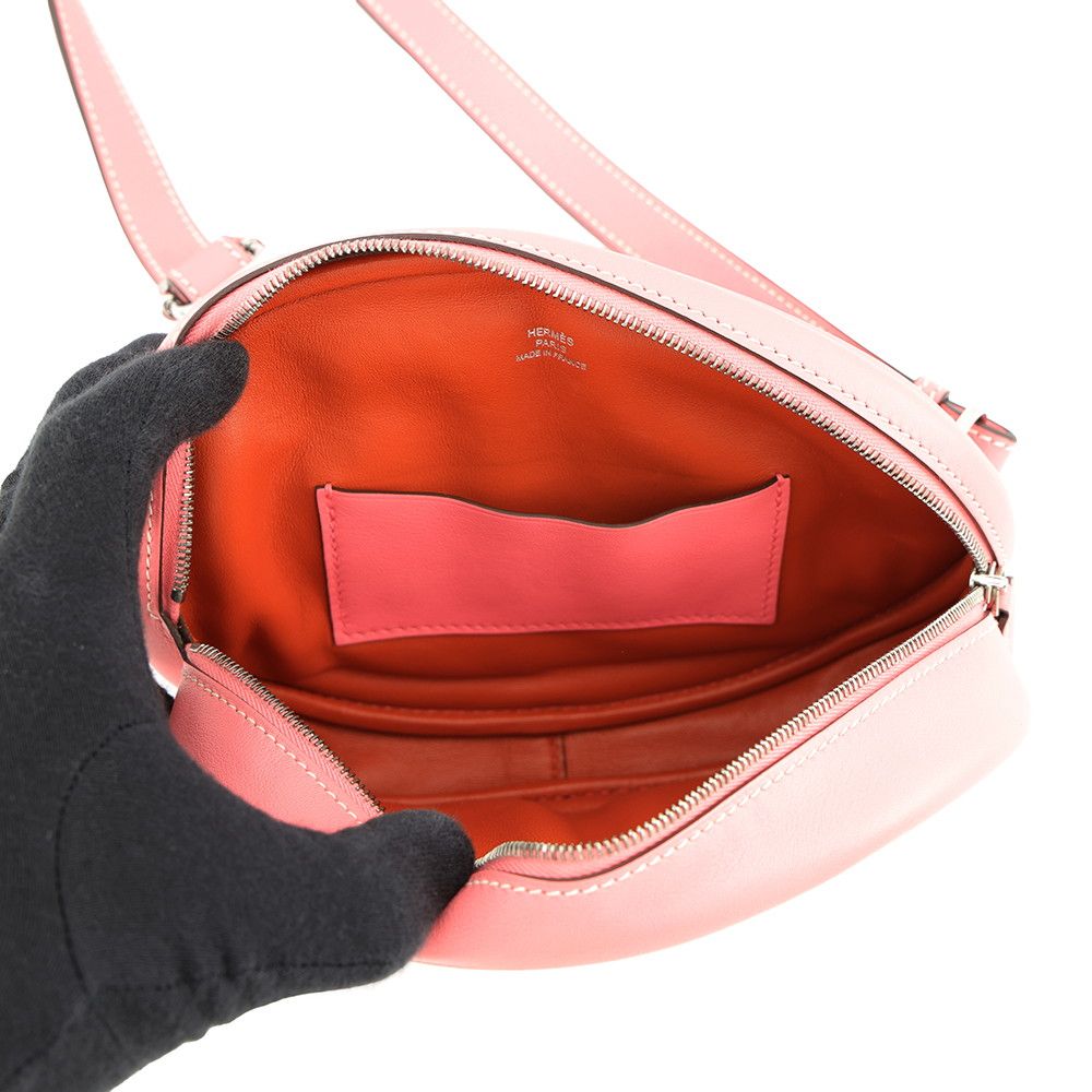 Hermes Waist Bag in the Loop Verso Roseete Terre Batieux Silver Swift — view 5