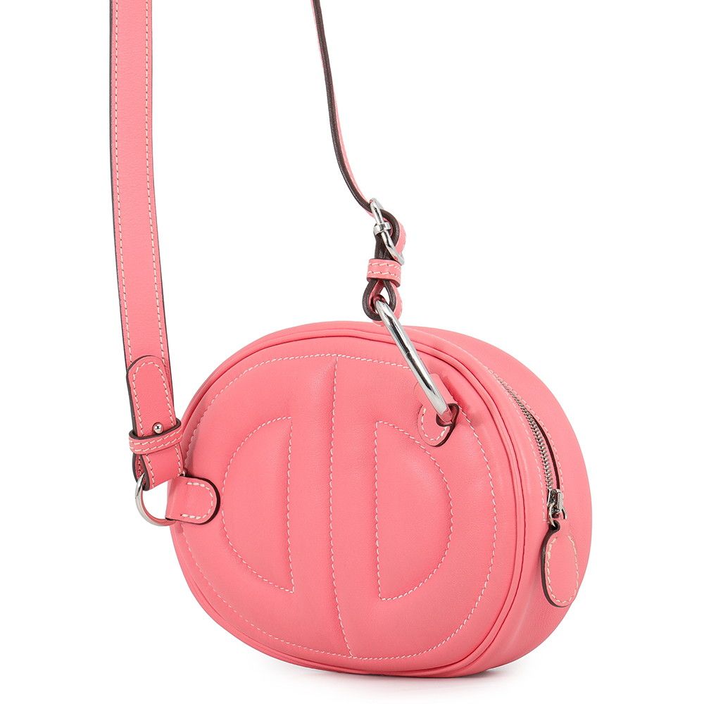Hermes Waist Bag in the Loop Verso Roseete Terre Batieux Silver Swift — view 2