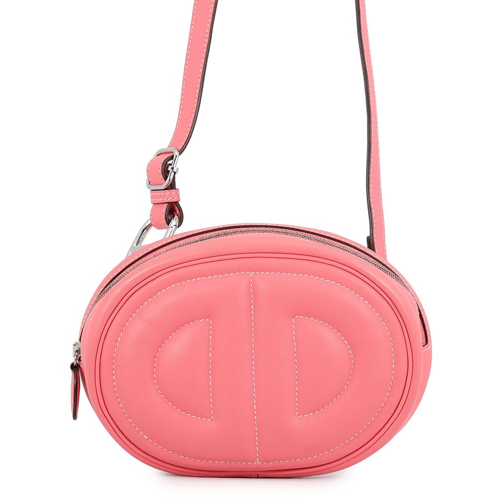 Hermes Waist Bag in the Loop Verso Roseete Terre Batieux Silver Swift