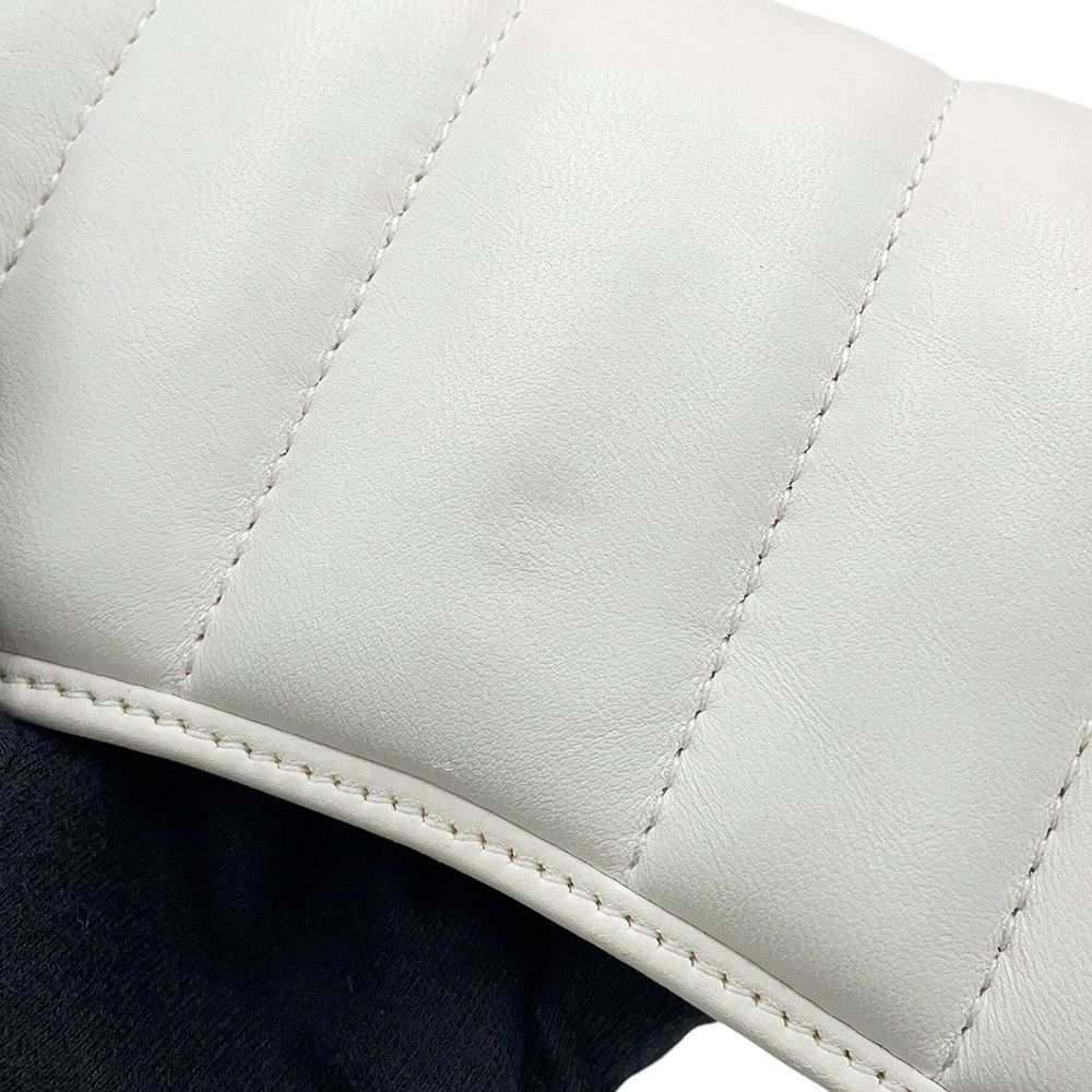 Gucci Horsebit Chain Small Leather White Handbag — view 8