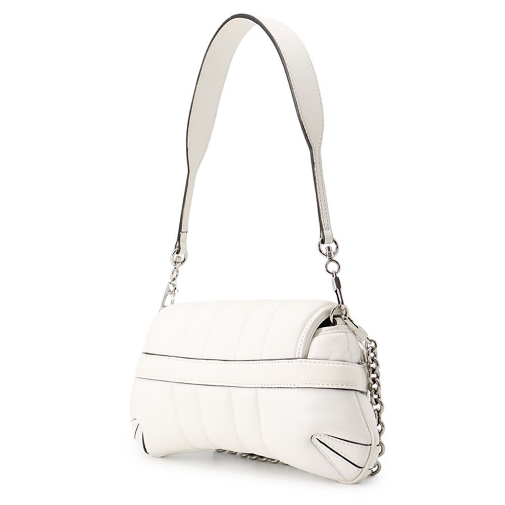 Gucci Horsebit Chain Small Leather White Handbag — view 2