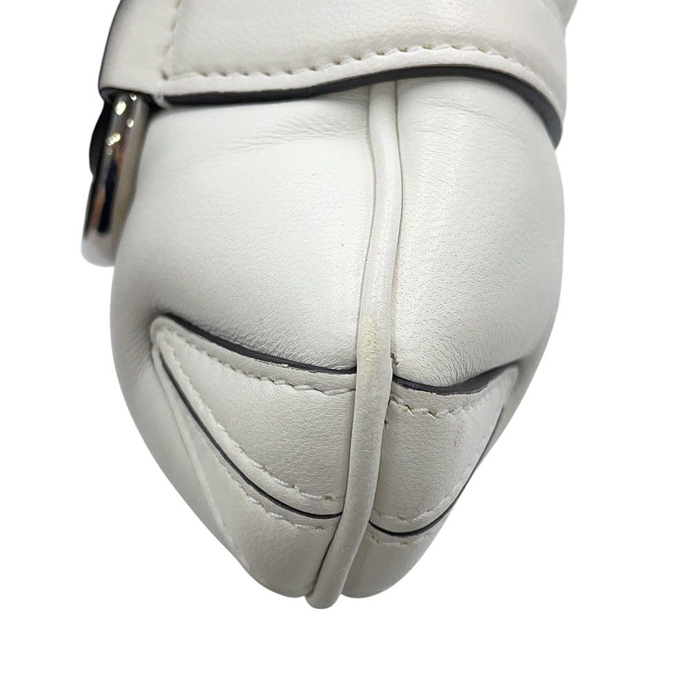 Gucci Horsebit Chain Small Leather White Handbag — view 7
