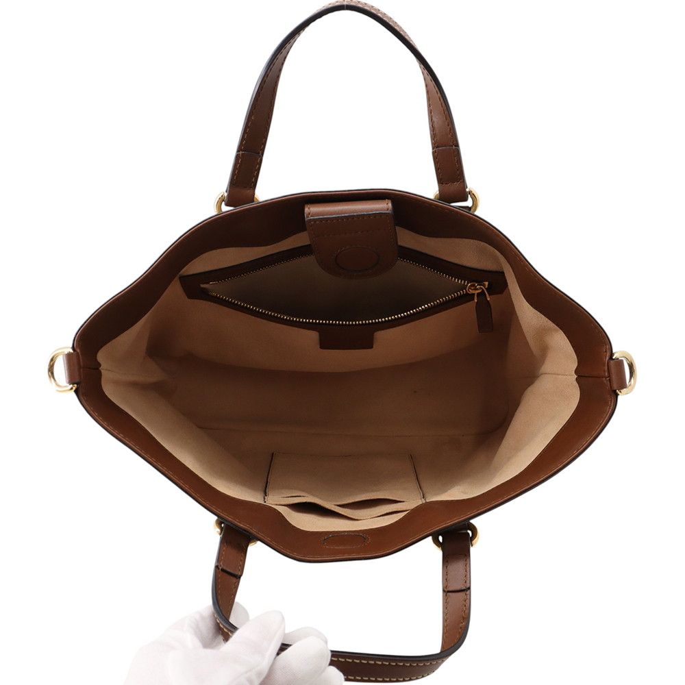 Gucci Tote GG Supreme Leather 2-Way Shoulder Bag — view 6
