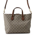 Gucci Tote GG Supreme Leather 2-Way Shoulder Bag