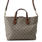 Gucci Tote GG Supreme Leather 2-Way Shoulder Bag