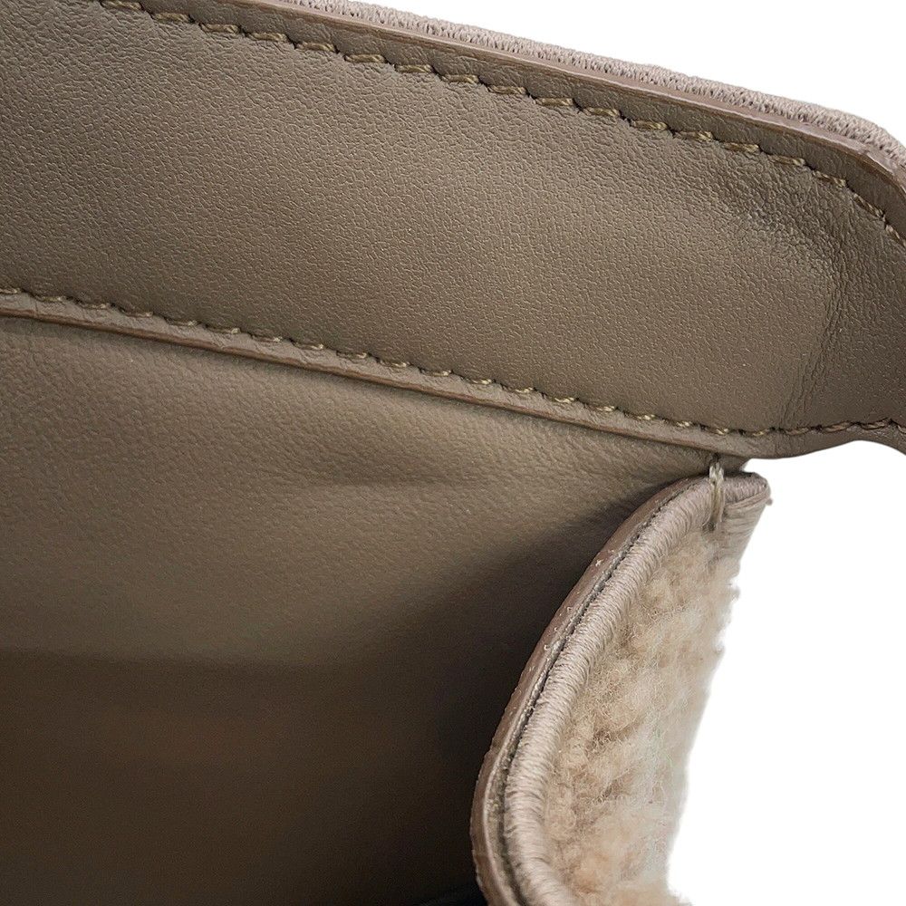 Fendi Peekaboo ISeeU Petit Shearling Leather Handbag — view 7