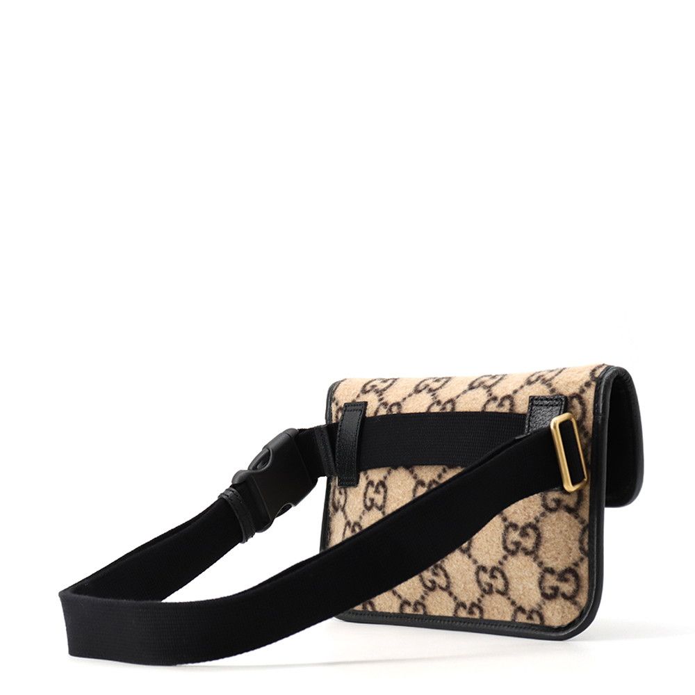 Gucci Belt Bag GG Wool Leather Black — view 2