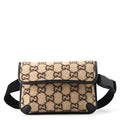 Gucci Belt Bag GG Wool Leather Black