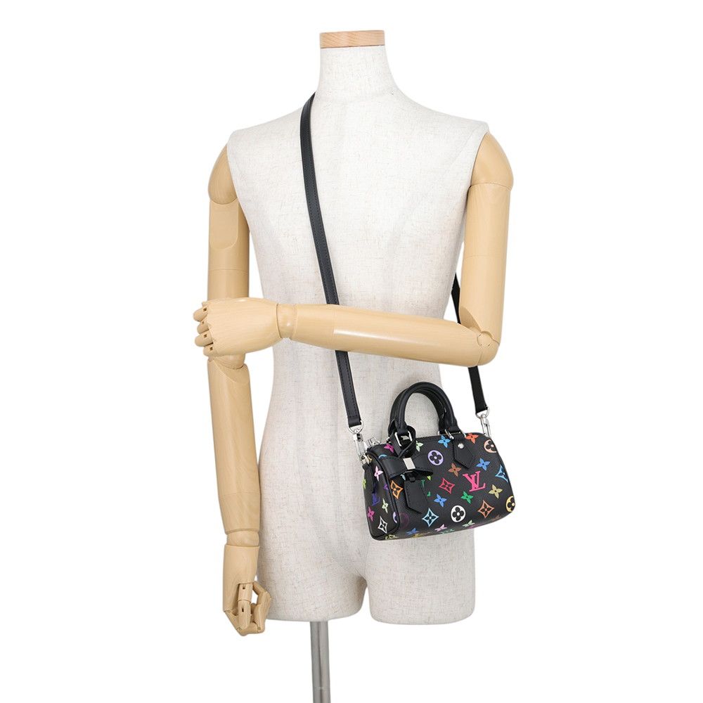 Louis Vuitton Handbag Monogram Multicolor LV TM Nano Speedy 2-Way Takashi — view 5