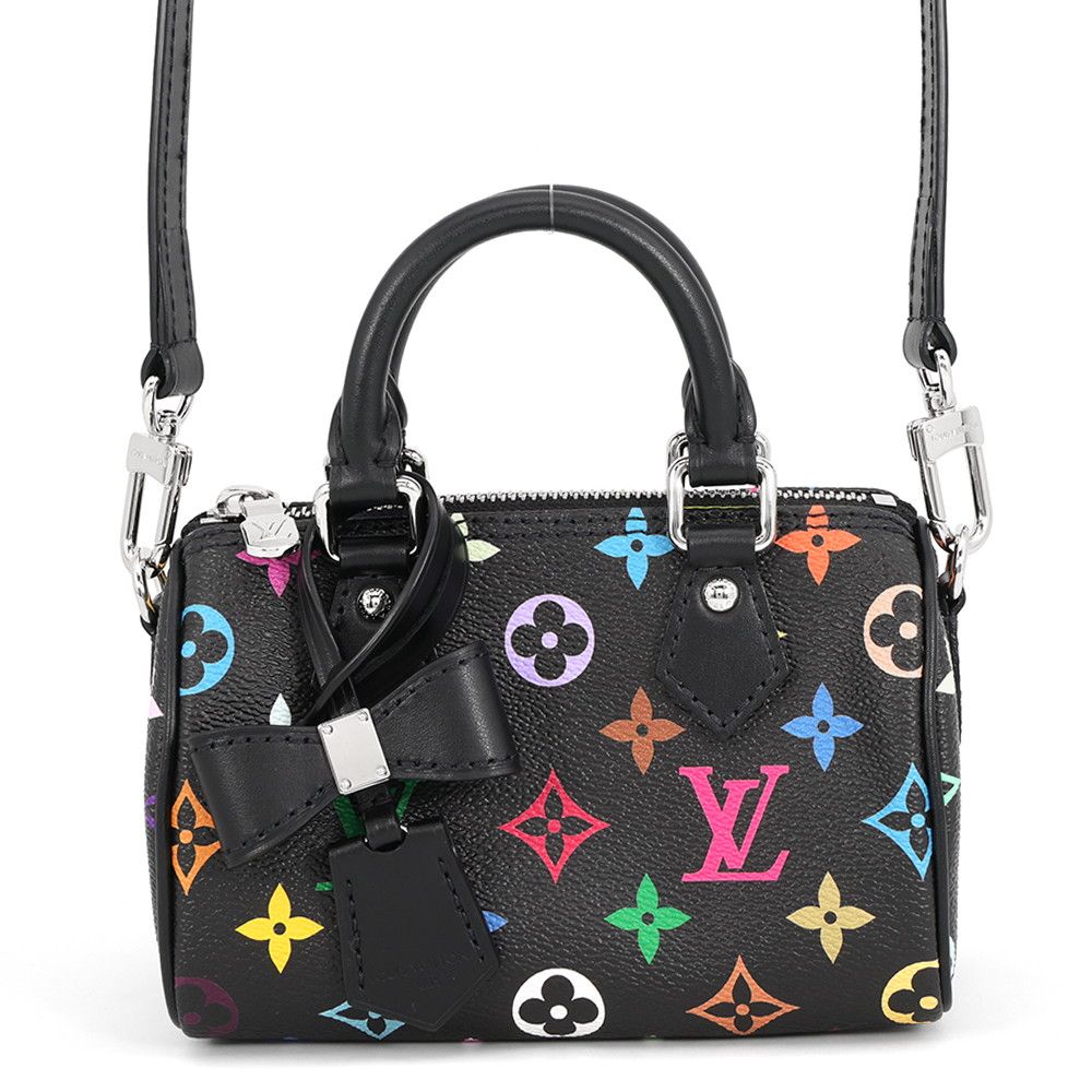 Louis Vuitton Handbag Monogram Multicolor LV TM Nano Speedy 2-Way Takashi