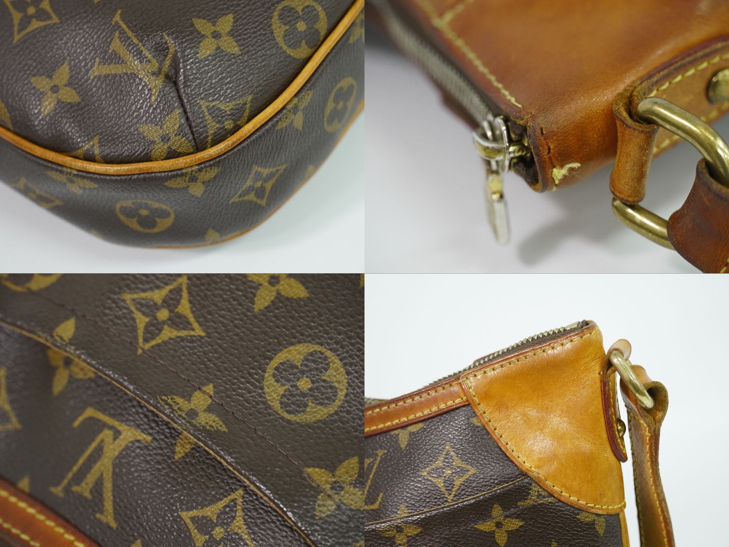 Louis Vuitton LV Odeon MM Monogram Shoulder Bag Pochette Brown Vintage — view 7