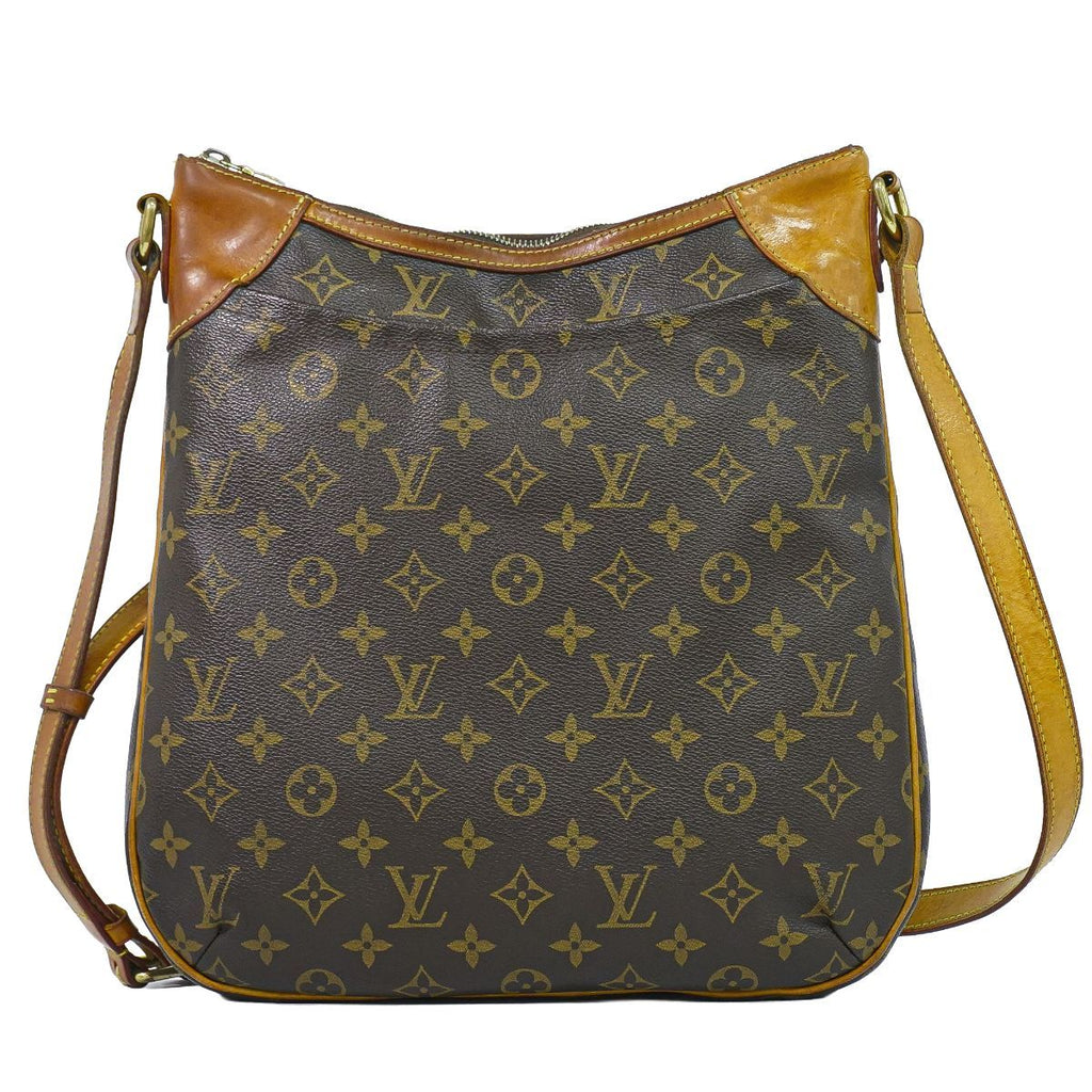 Louis Vuitton LV Odeon MM Monogram Shoulder Bag Pochette Brown Vintage