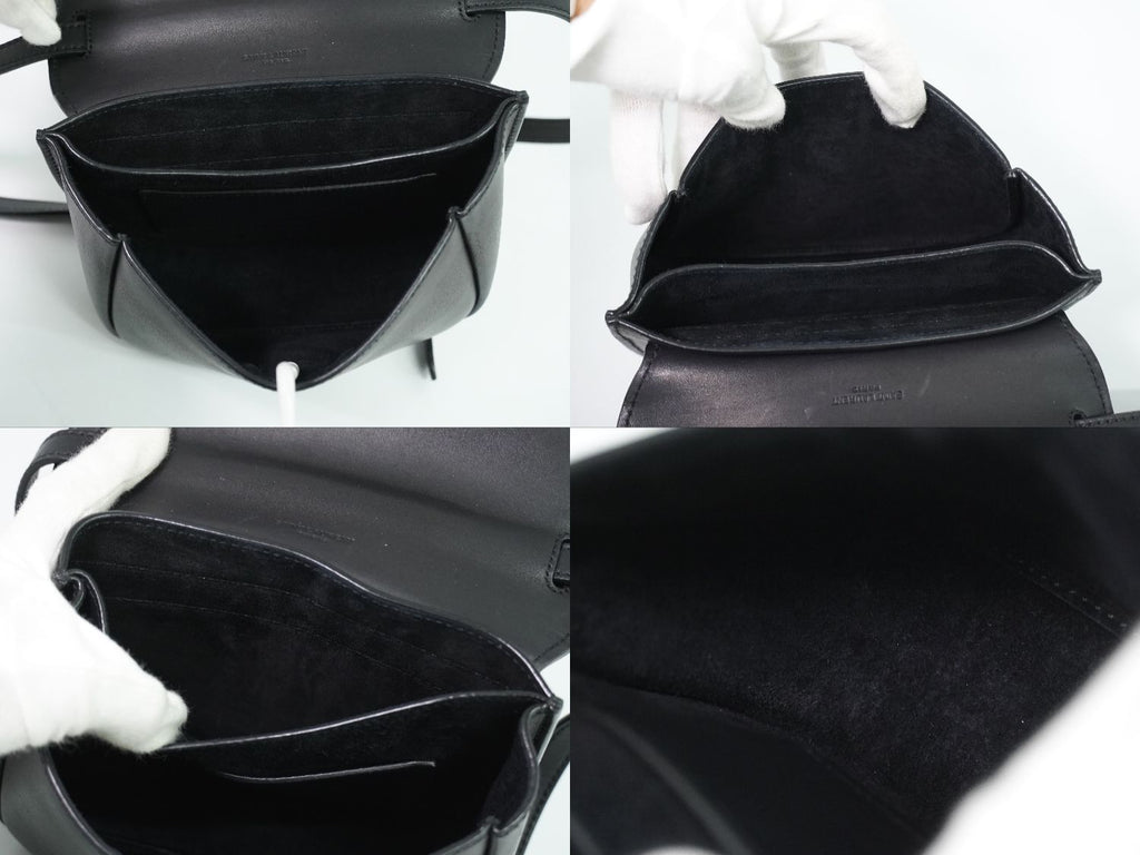 Saint Laurent YSL Kaia Small Shoulder Bag Pochette Leather Black Vintage — view 8