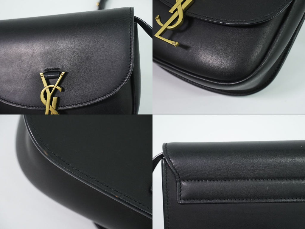 Saint Laurent YSL Kaia Small Shoulder Bag Pochette Leather Black Vintage — view 7