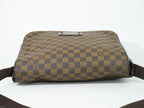 Louis Vuitton LV Brooklyn MM Damier Ebene Shoulder Bag Brown Vintage — view 5