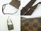 Louis Vuitton LV Brooklyn MM Damier Ebene Shoulder Bag Brown Vintage — view 6