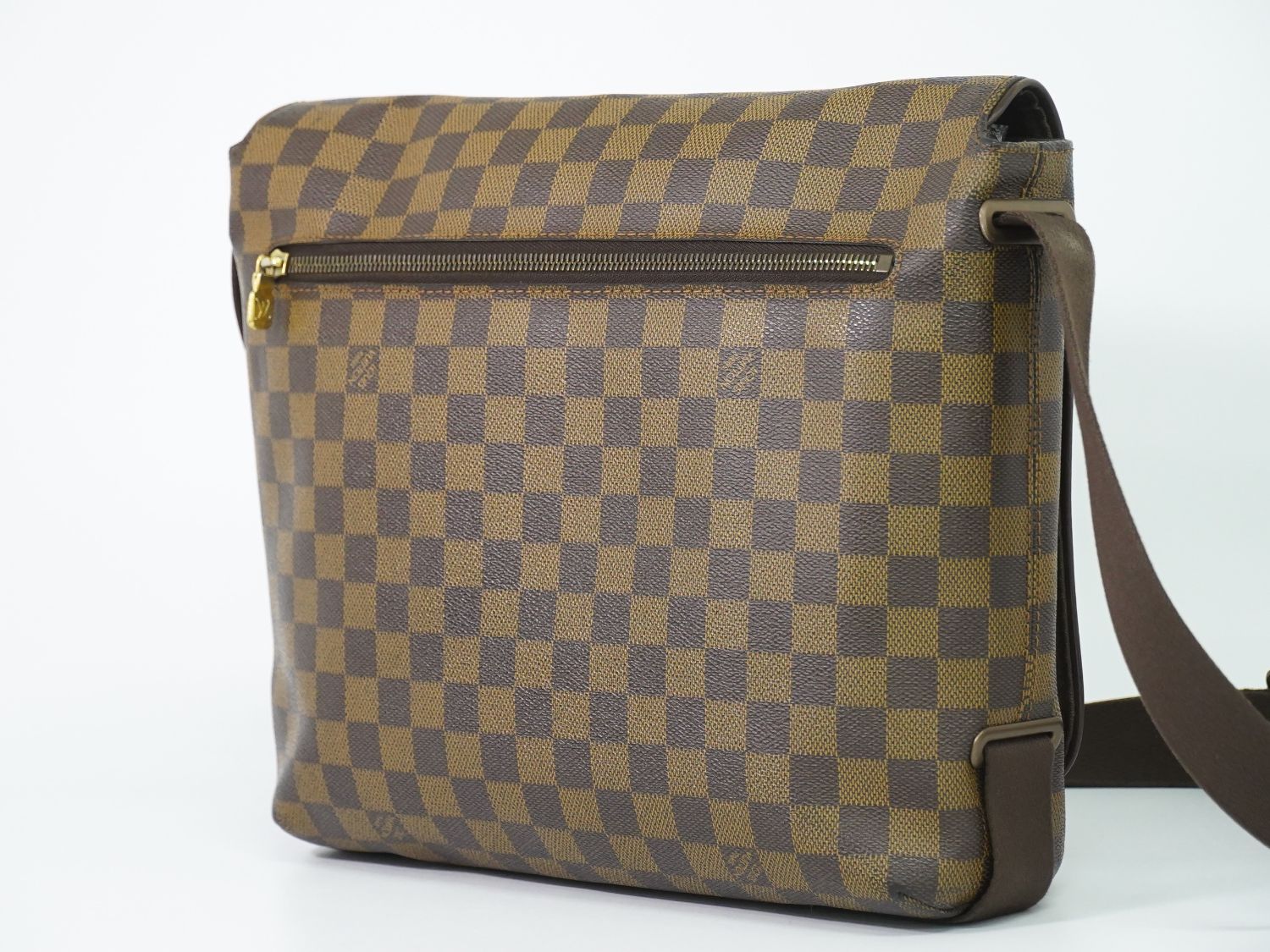 Louis Vuitton LV Brooklyn MM Damier Ebene Shoulder Bag Brown Vintage — view 2