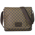 Louis Vuitton LV Brooklyn MM Damier Ebene Shoulder Bag Brown Vintage