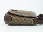 Louis Vuitton LV Brooklyn MM Damier Ebene Shoulder Bag Brown Vintage — view 4