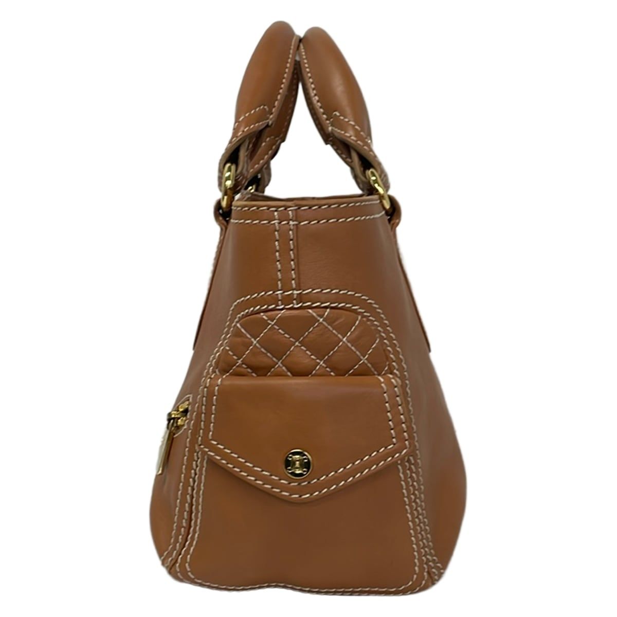 Celine Handbag Boogie Bag Brown Leather — view 4