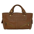 Celine Handbag Boogie Bag Brown Leather