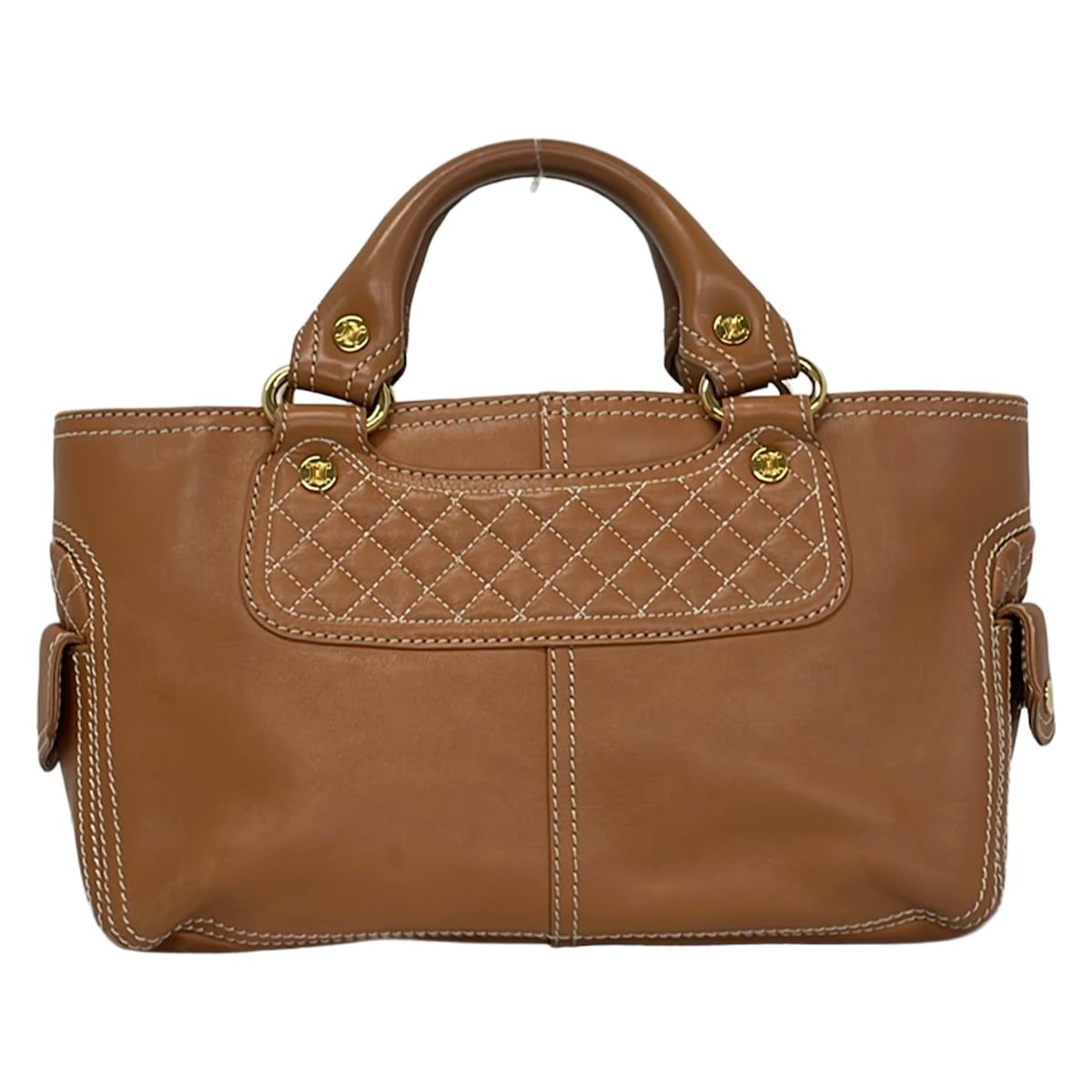 Celine Handbag Boogie Bag Brown Leather — view 3